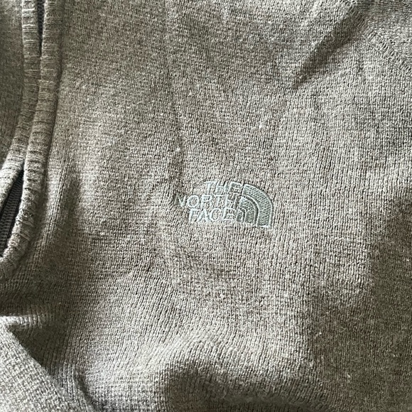 The North Face Mens Large Green Wool Blend Sweater 1/4 Zip High Neck Pullover XL - Picture 7 of 7